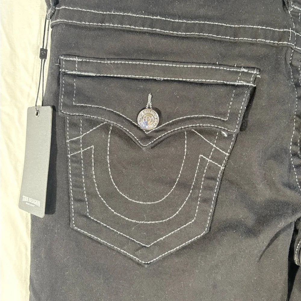 True Religion Men's Black Slim Jeans